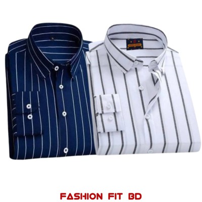 Premium Quality Full Sleev Steep Shirt 2pcs